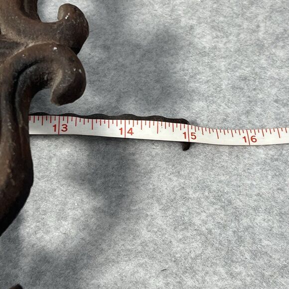 Vtg Ornate Cast Iron Easel Stand 15” Display Frame Plate Book Artifact Rustic - Picture 14 of 16